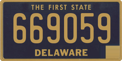 DE license plate 669059