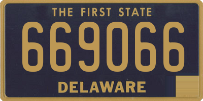 DE license plate 669066