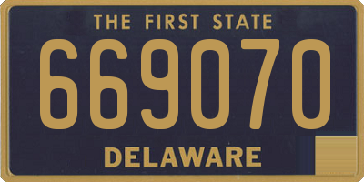 DE license plate 669070