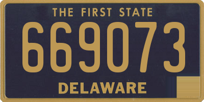 DE license plate 669073