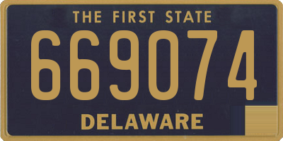 DE license plate 669074