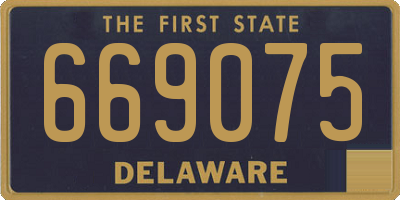 DE license plate 669075