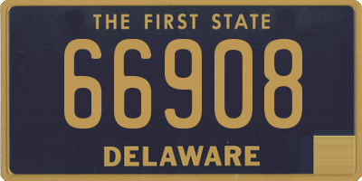 DE license plate 66908