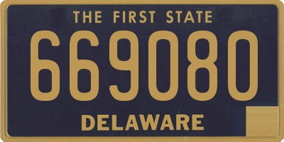 DE license plate 669080