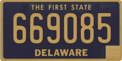DE license plate 669085