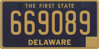 DE license plate 669089