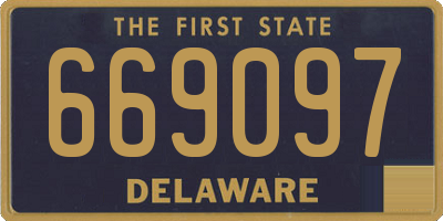 DE license plate 669097