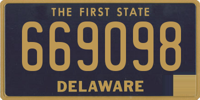 DE license plate 669098