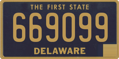 DE license plate 669099