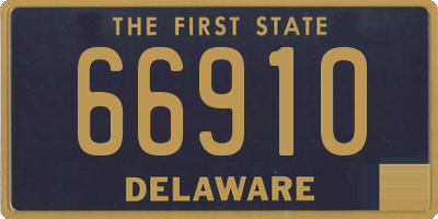 DE license plate 66910