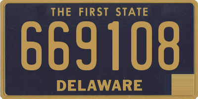 DE license plate 669108