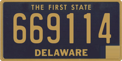 DE license plate 669114