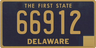 DE license plate 66912
