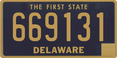 DE license plate 669131