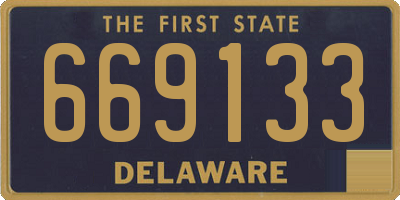 DE license plate 669133