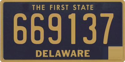 DE license plate 669137