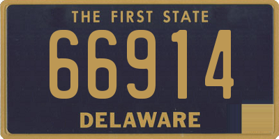 DE license plate 66914