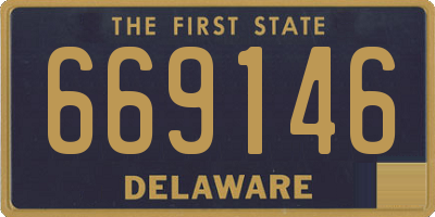 DE license plate 669146