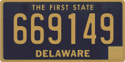 DE license plate 669149