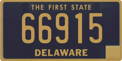 DE license plate 66915