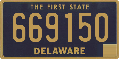 DE license plate 669150