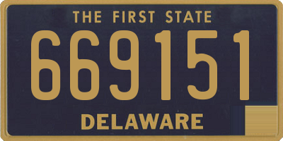 DE license plate 669151