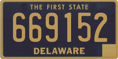 DE license plate 669152