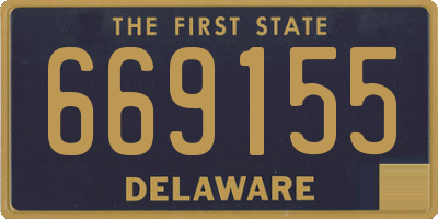DE license plate 669155