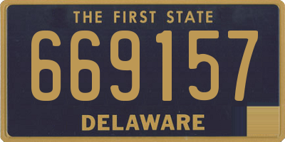 DE license plate 669157