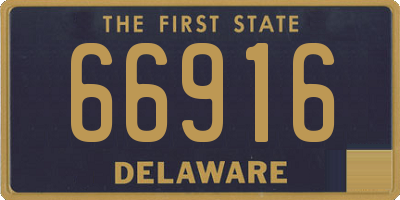 DE license plate 66916