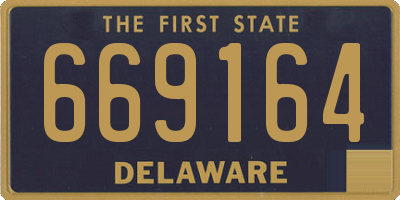 DE license plate 669164