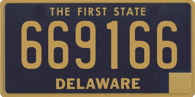 DE license plate 669166