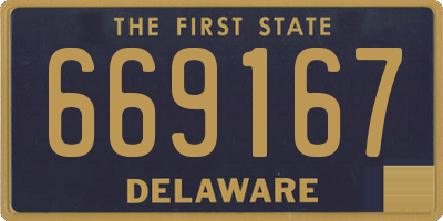 DE license plate 669167
