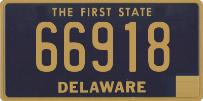 DE license plate 66918