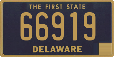 DE license plate 66919