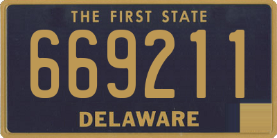 DE license plate 669211