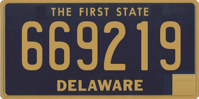 DE license plate 669219
