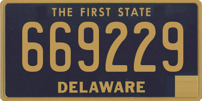 DE license plate 669229