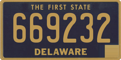 DE license plate 669232