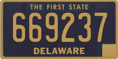 DE license plate 669237