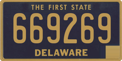 DE license plate 669269