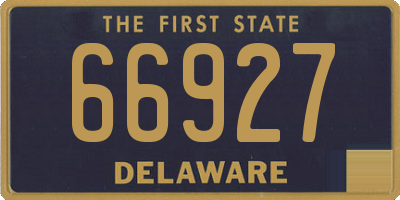 DE license plate 66927