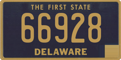 DE license plate 66928