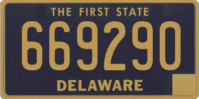 DE license plate 669290