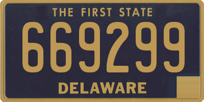 DE license plate 669299