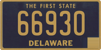 DE license plate 66930