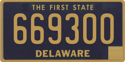 DE license plate 669300