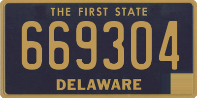 DE license plate 669304