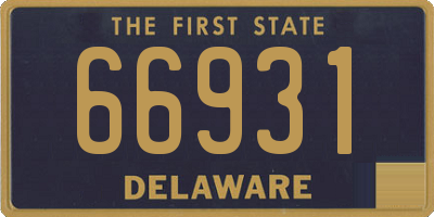 DE license plate 66931
