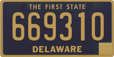 DE license plate 669310